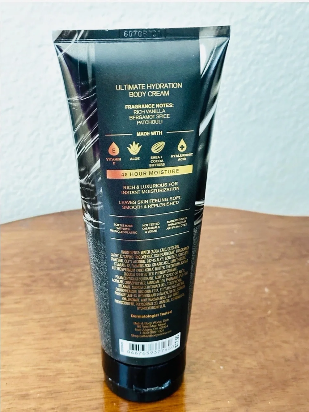 Bath & Body Works Men’s Vanilla Noir Body Cream - Black